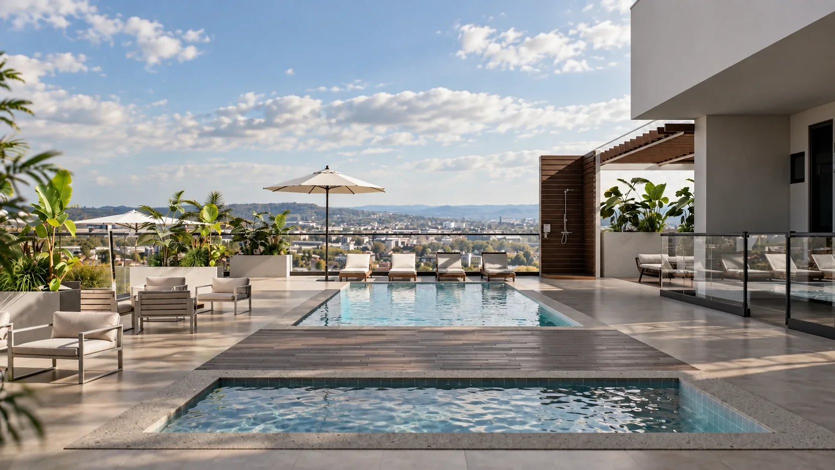 LUMINA — Piscina en piso 11
