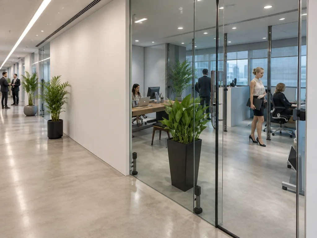 RIVER PARK — Oficinas con divisorias de vidrio · pisos 12, 13 y 16
